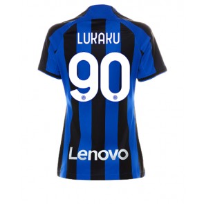 Inter Milan Romelu Lukaku #90 kläder Kvinnor 2022-23 Hemmatröja Kortärmad